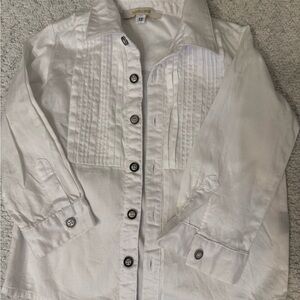 Roberto Cavalli Cream Button-Up Shirt